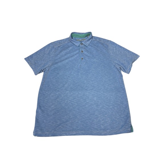 Tommy Bahama Polo Shirt Men's Medium Blue Tencel Modal Blend Casual - Picture 1 of 7